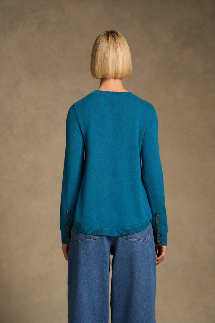 Merino Wool Jumper - Ocean Marle