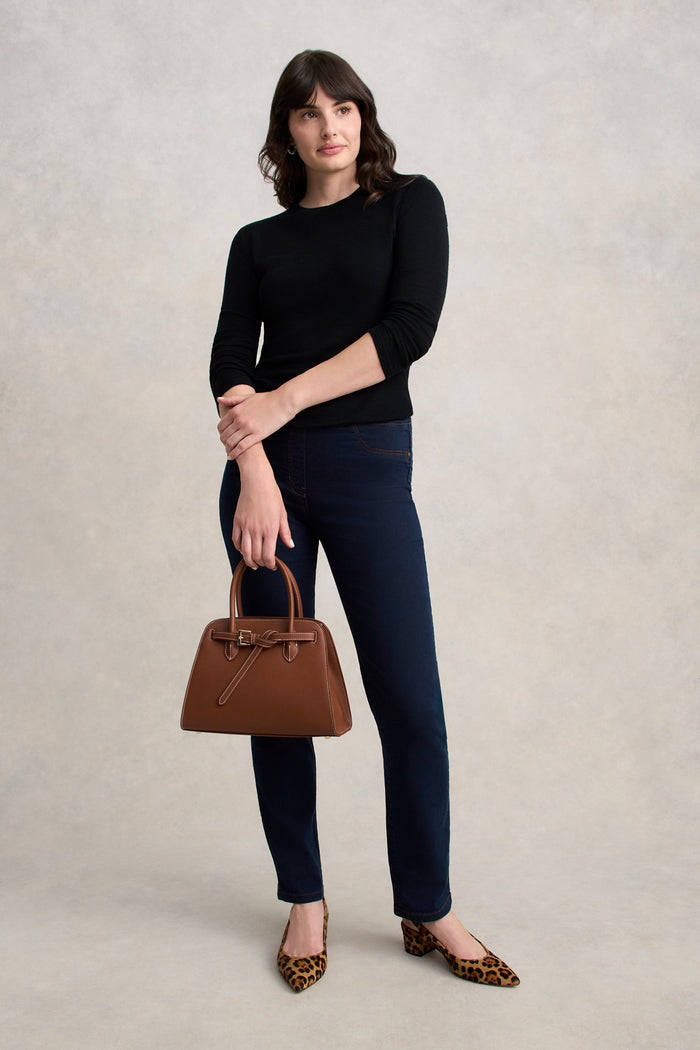 Merino Wool Rib Tee - Black