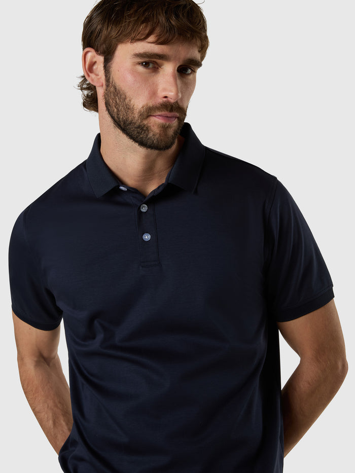 2 | Navy blue | polo-short-sleeve-692725