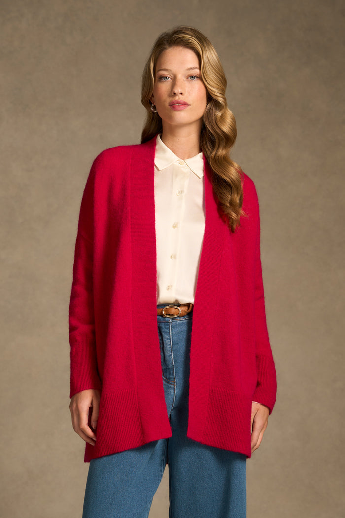 Mohair Blend Cardigan – Rouge