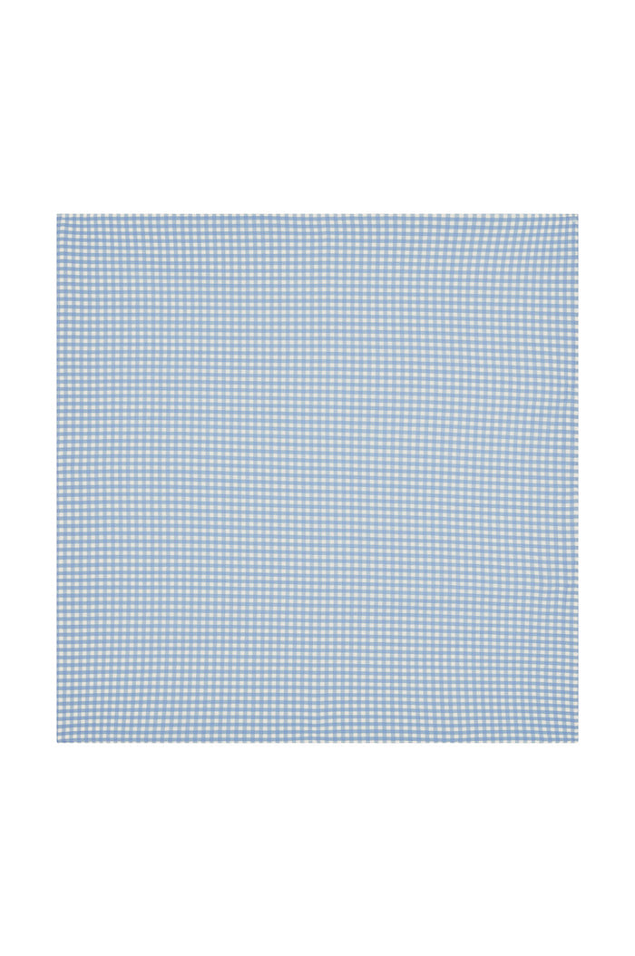 Monday Head Scarf - Sky Gingham