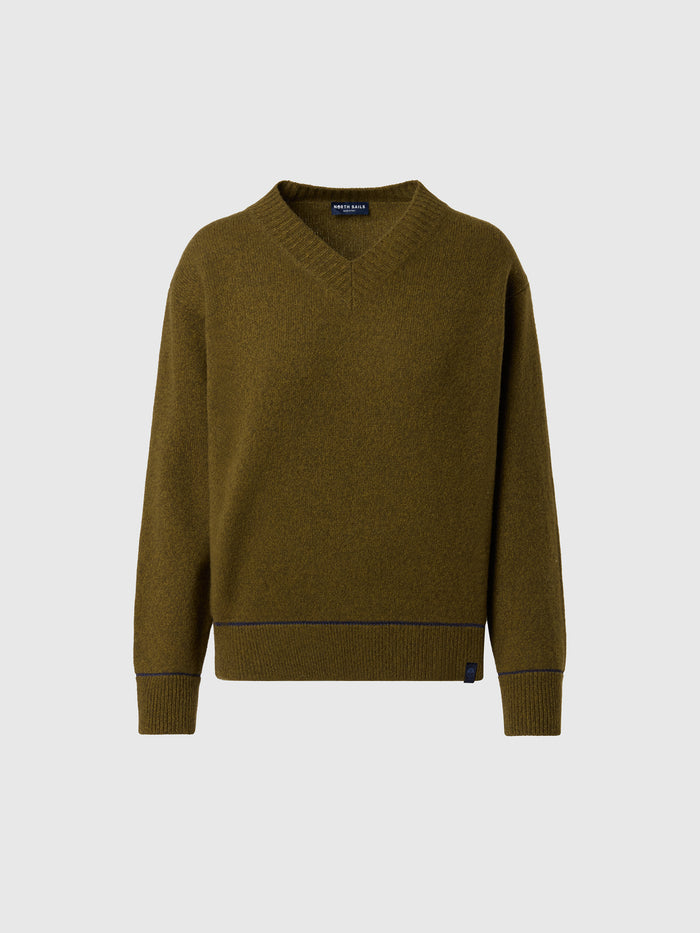 hover | Olive night | v-neck-7-gg-knitwear-095564