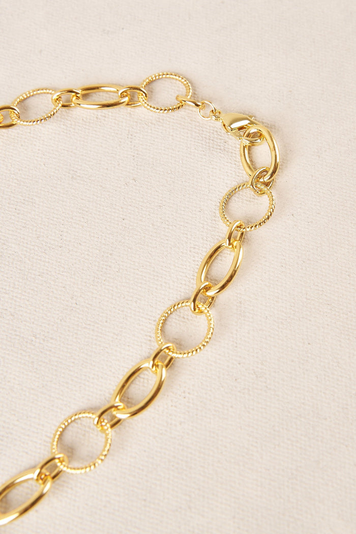 Multi Facet Stone Necklace - Multi