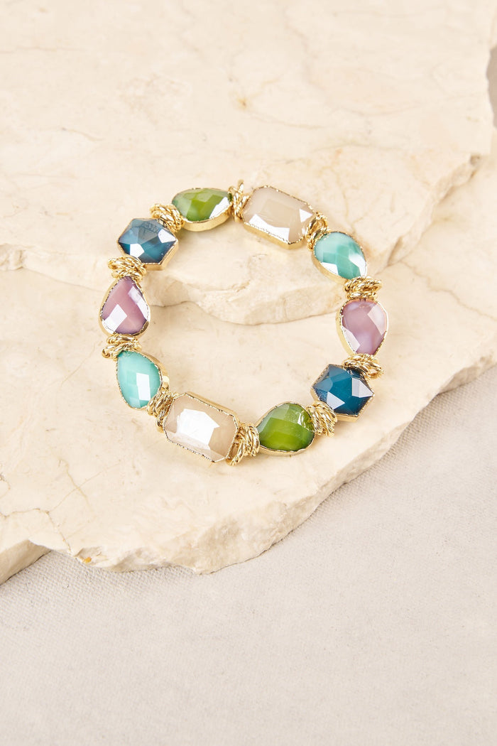 Multi Facet Stone Wrist - Multi
