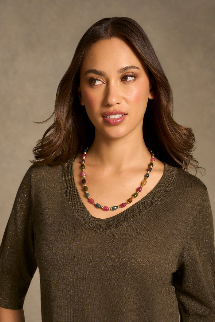 Multicolour Short Necklace