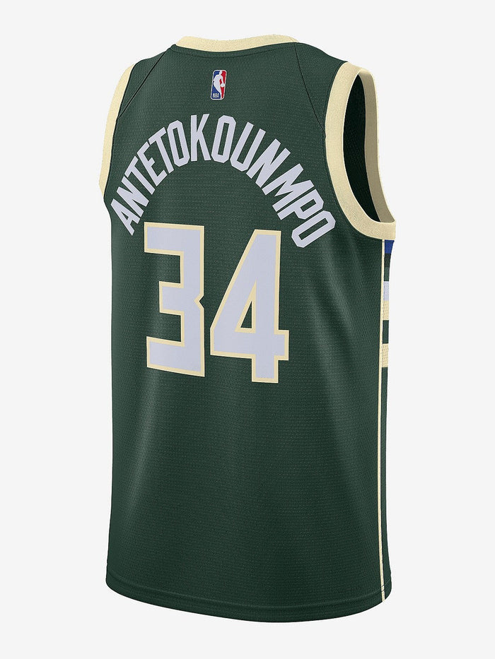 NBA Milwaukee Bucks Giannis Antetokounmpo #34 Icon Edition Swingman Jersey