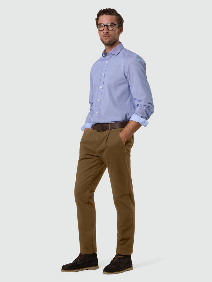 2 | Winter khaki | newport-regular-fit-w/pleats-long-trouser-673066