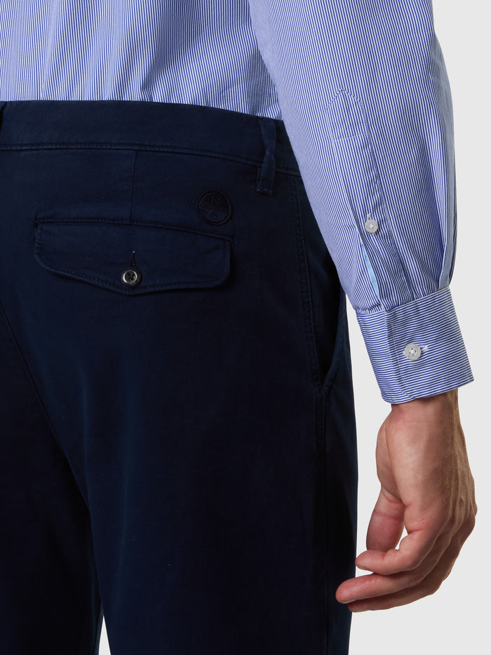 5 | Navy blue | newport-regular-fit-w/pleats-long-trouser-673066