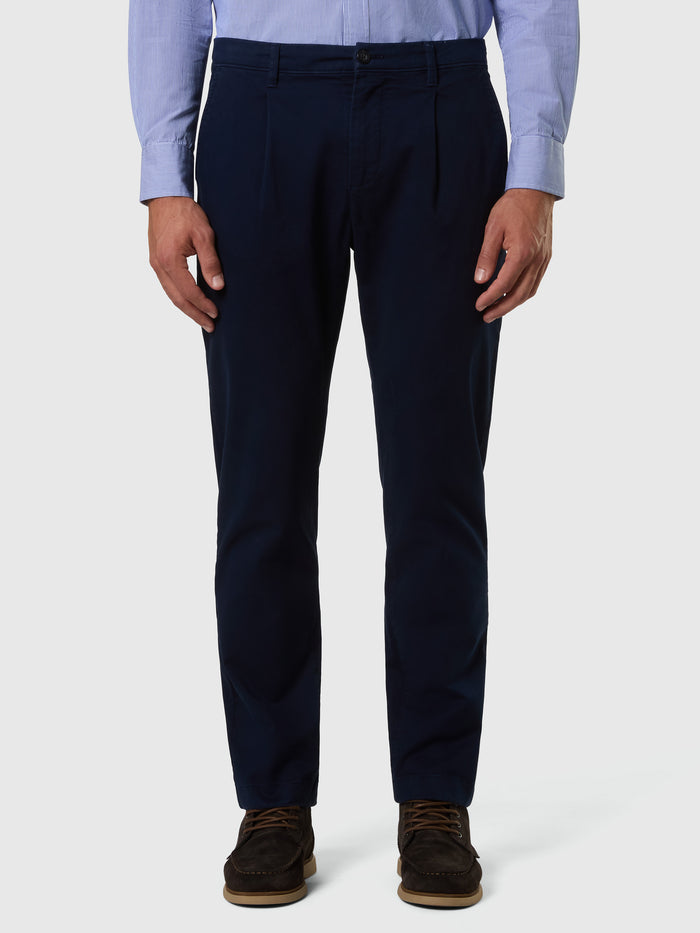 1 | Navy blue | newport-regular-fit-w/pleats-long-trouser-673066