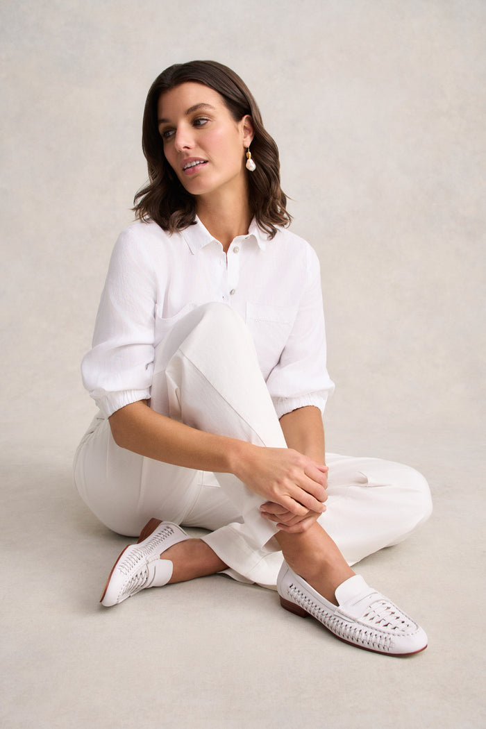 Nora Loafer - White