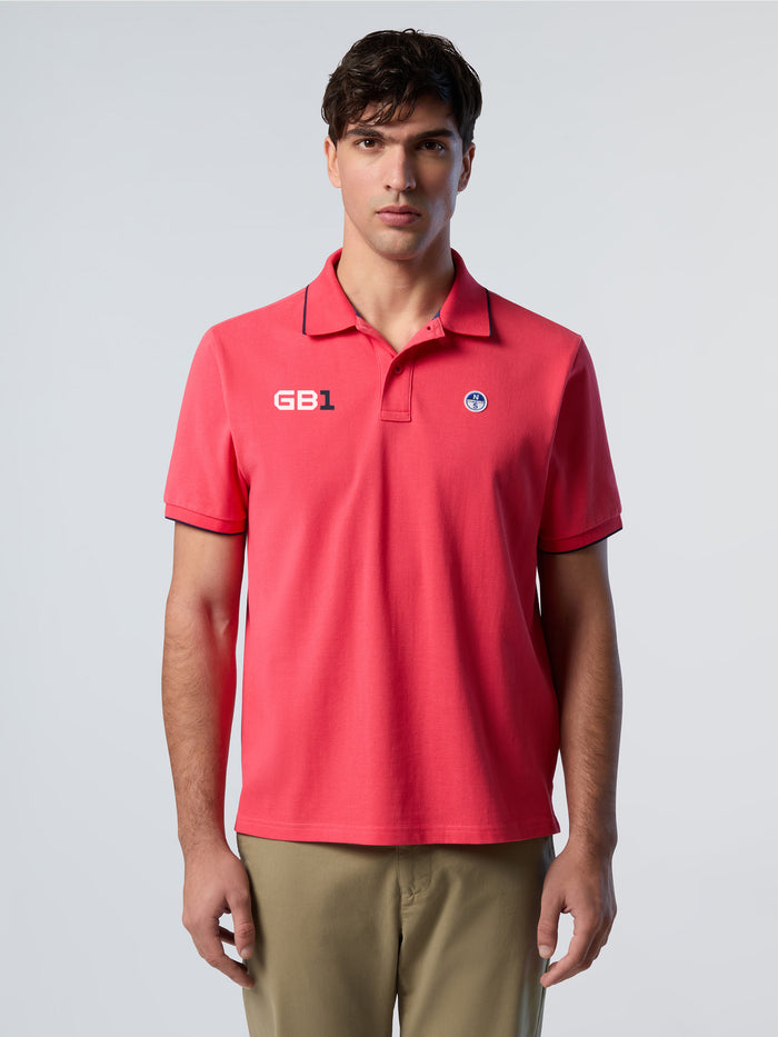 1 | Geranium | polo-short-sleeve-collar-w/striped-in-contrast-493075