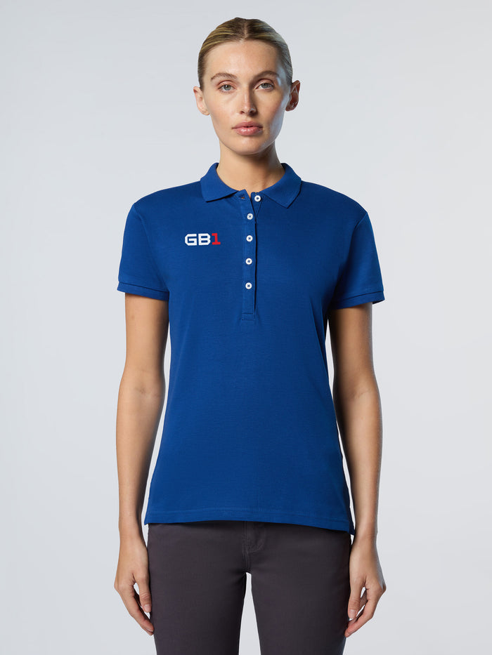1 | Ocean blue | polo-shorth-sleeve-woman-593014
