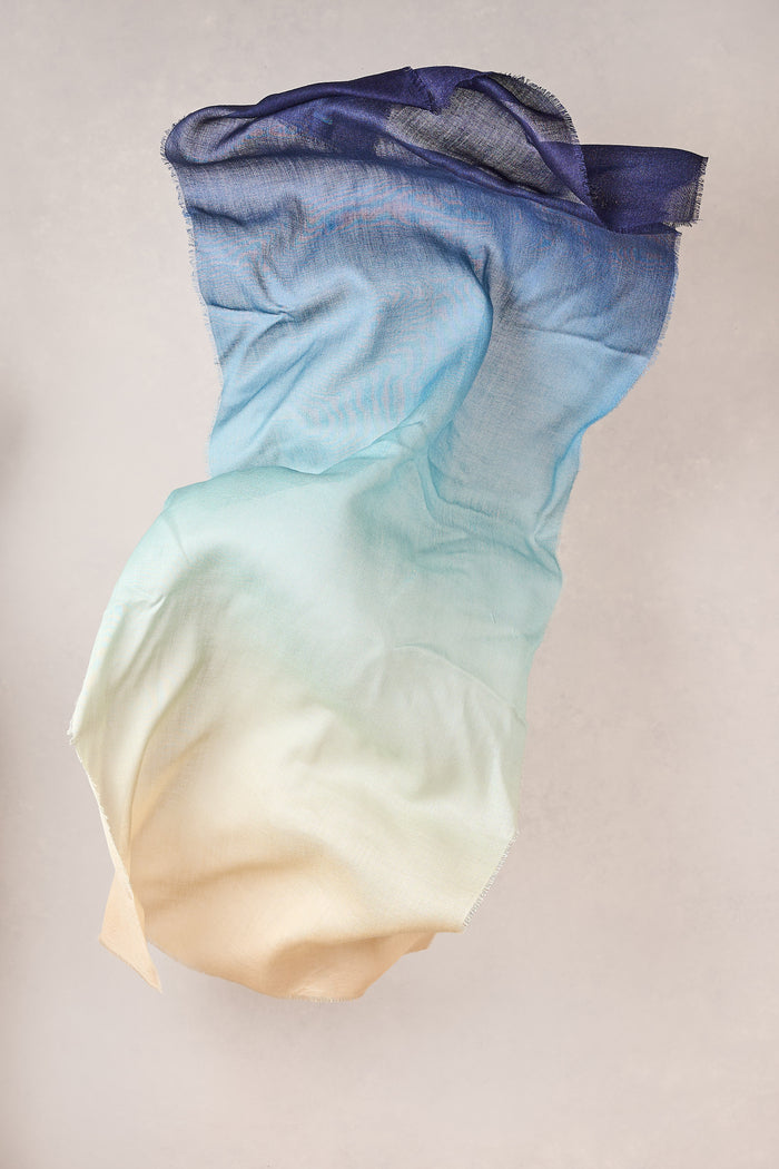 Ombre Scarf - Blue