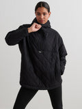 Oversized Quilted Anorak in Black