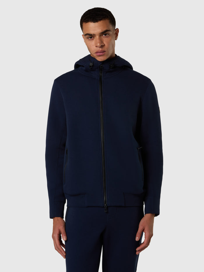 1 | Navy blue | full-zip-hodded-sweatshirt-691416