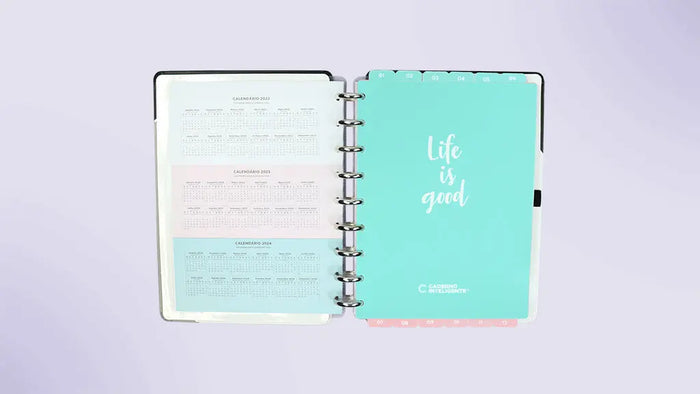 Planner grey glam - médio Caderno