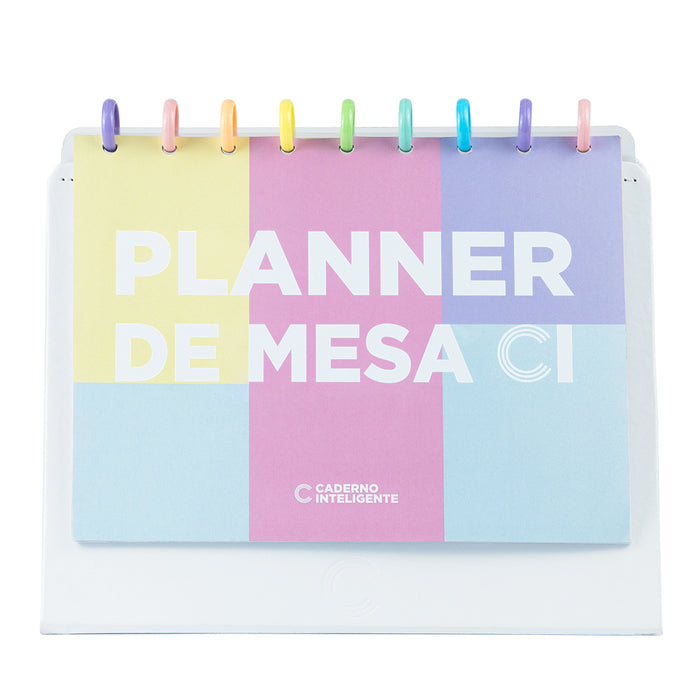 Capa do Planner de Mesa White, Médio.