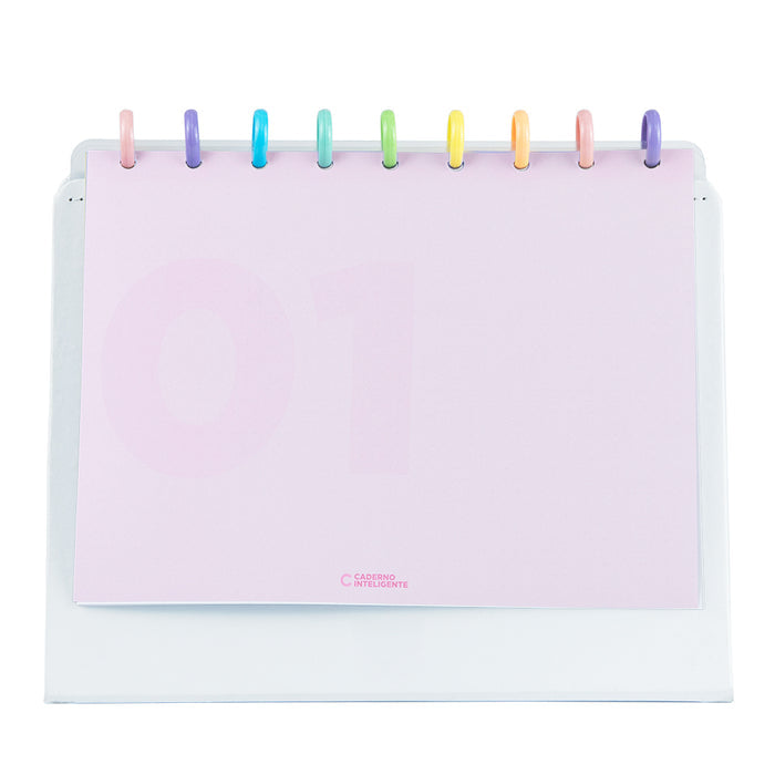 Planner de Mesa White, médio.