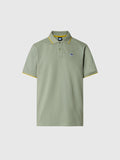 hover | Iceberg green | polo-short-sleeve-collar-wstriped-in-contrast-692464