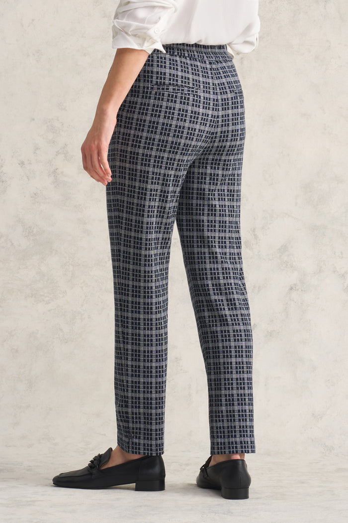 Ponte Check Pant - Ink Check