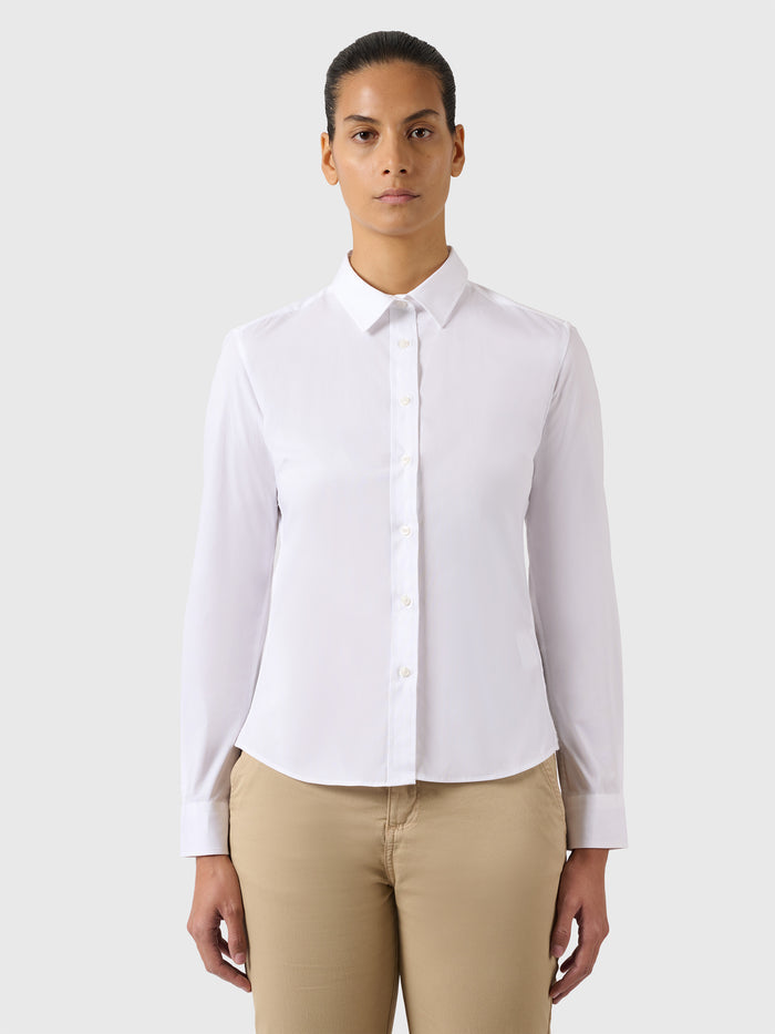 1 | White | women's-poplin-shirt-27W607