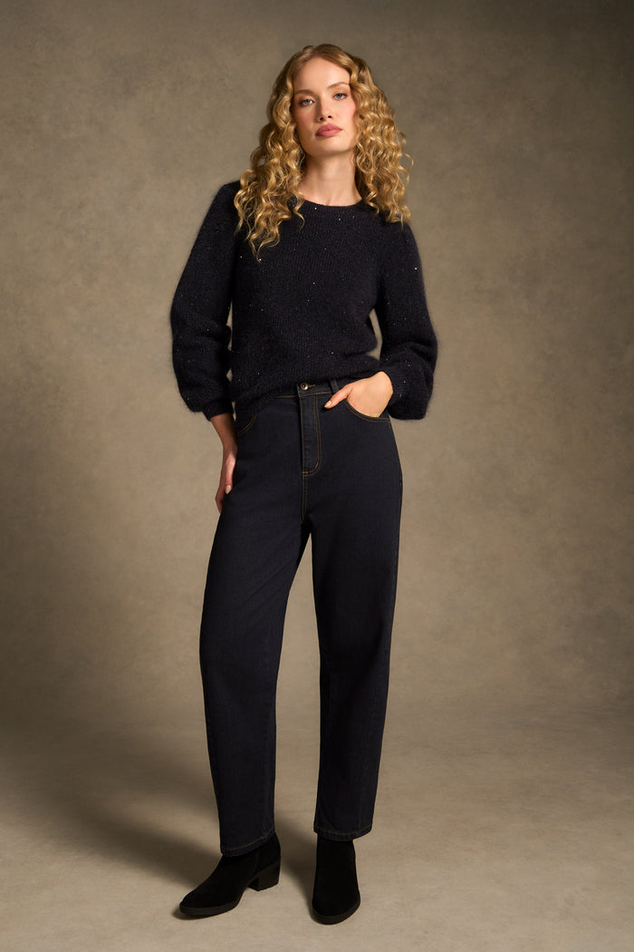 Puff Sleeve Jumper - Starry Night