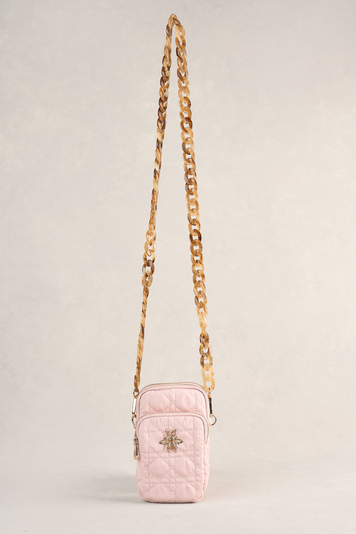 Quilted Phone Bag - Soft Pink