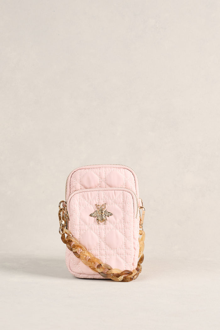 Quilted Phone Bag - Soft Pink
