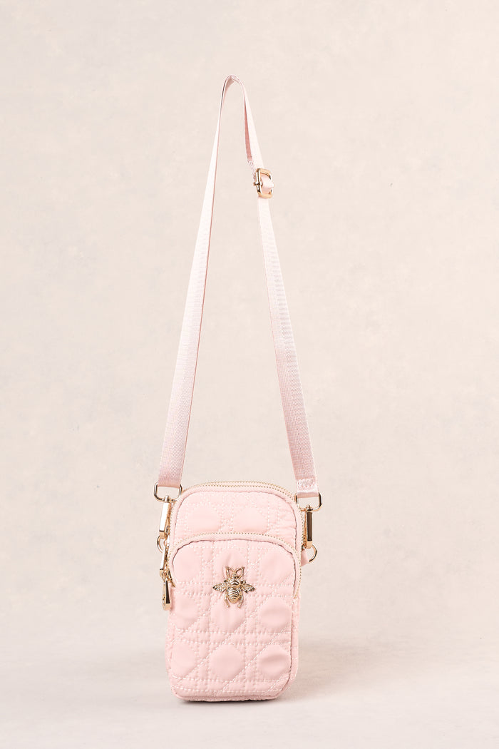 Quilted Phone Bag - Soft Pink