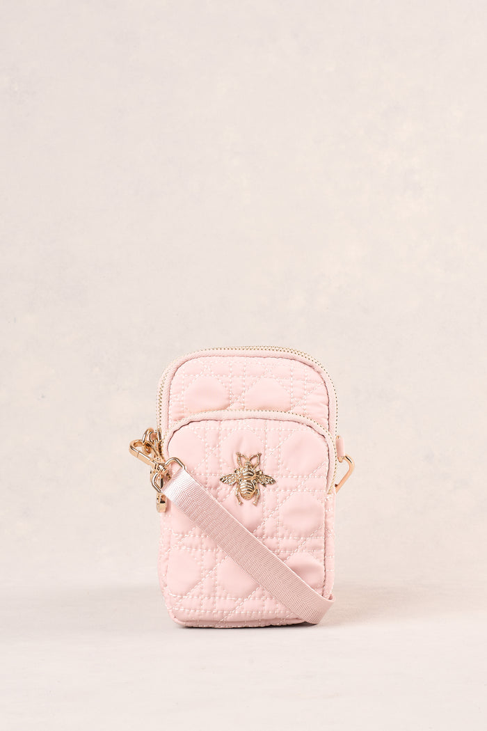 Quilted Phone Bag - Soft Pink