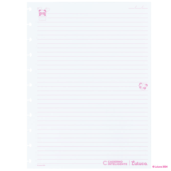 Refil Luluca, Caderno Inteligente Grande.