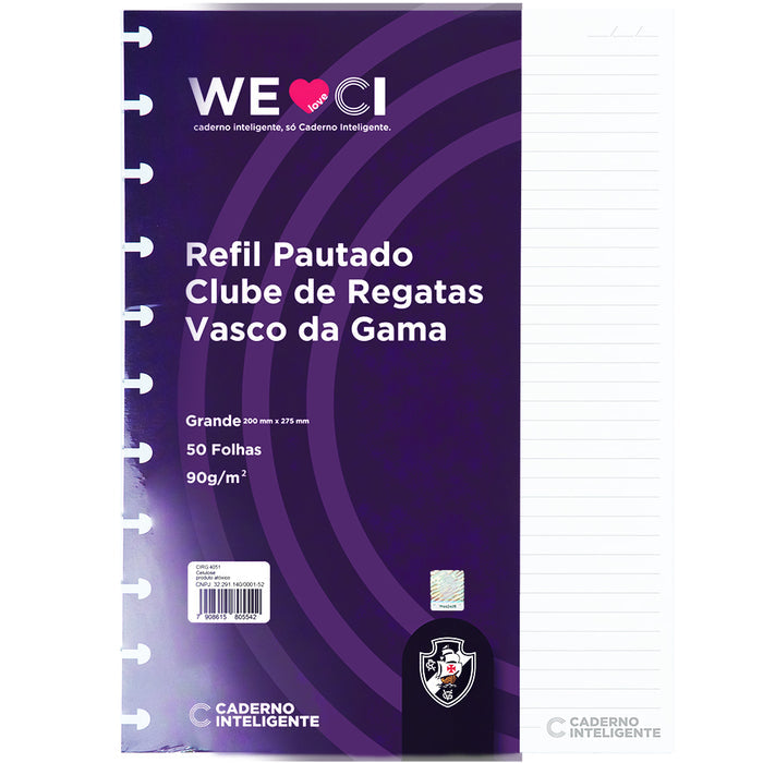 REFIL PAUTADO VASCO