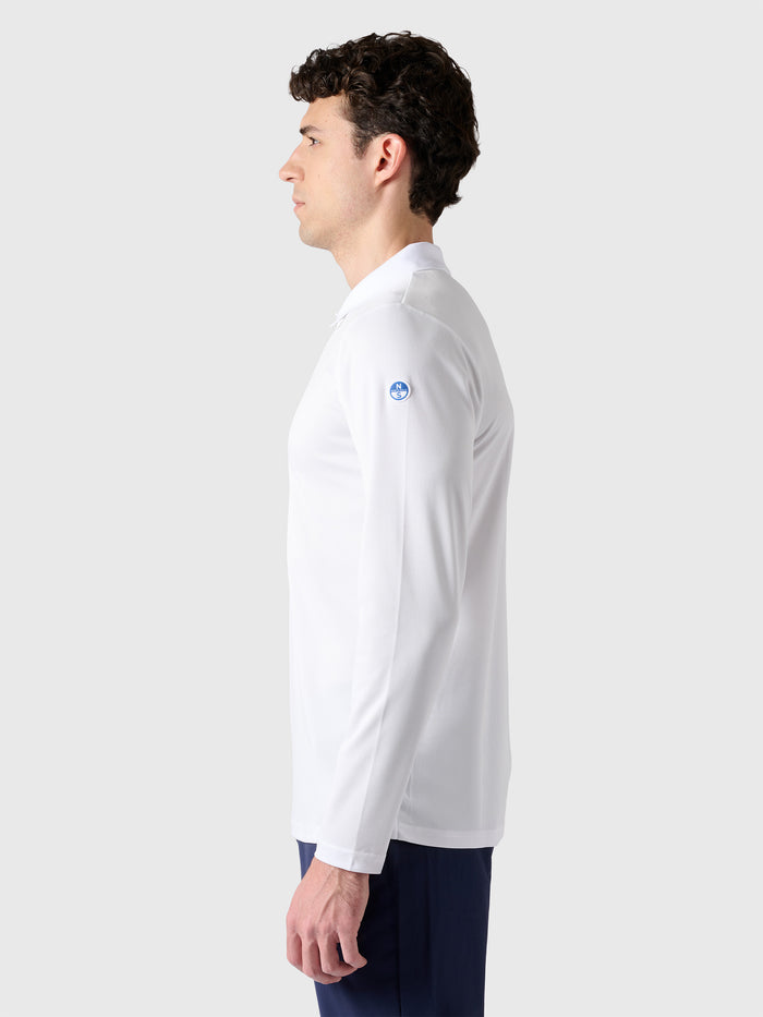 6 | White | regatta-fast-dry-ls-polo-27M120
