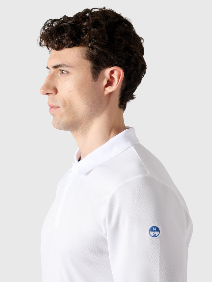 8 | White | regatta-fast-dry-ls-polo-27M120