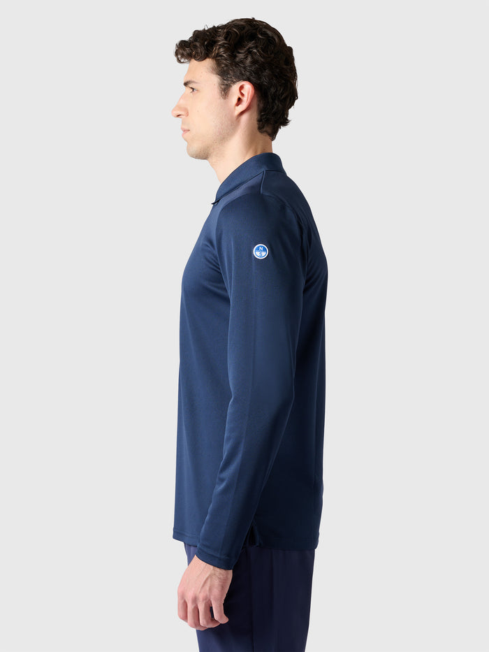 6 | Navy blue | regatta-fast-dry-ls-polo-27M120