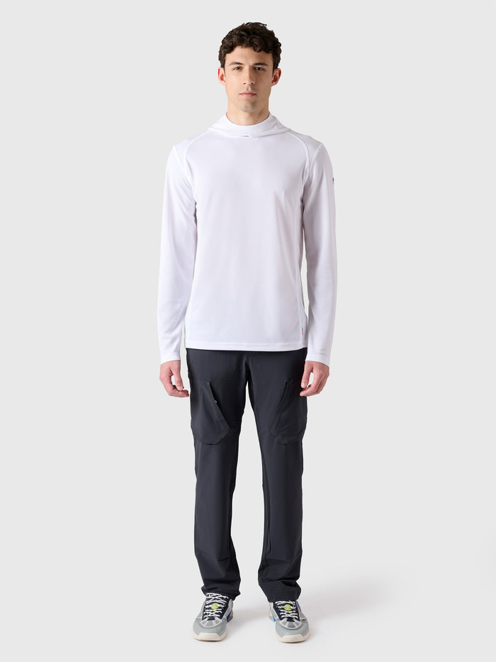 5 | White | regatta-tech-ls-hooded-t-27M118