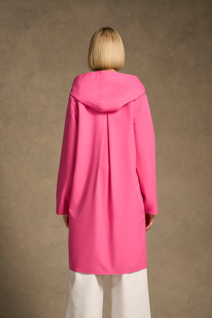 Printed Reversible Raincoat - Pink / Silver