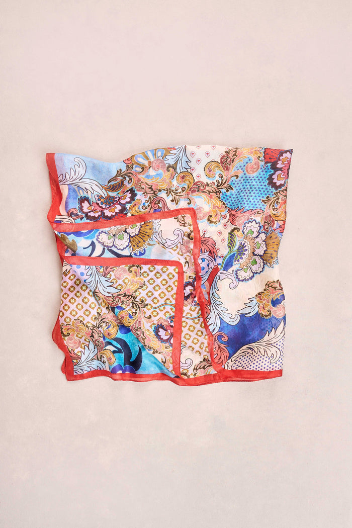 Rococo Reverie Silk Scarf – Multicolour