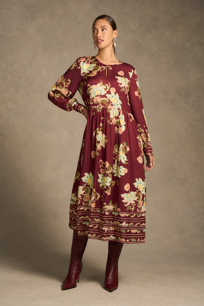 Rococo Shift Dress - Baroque Print