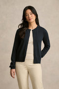 Scallop Cuff Cardigan - Ink