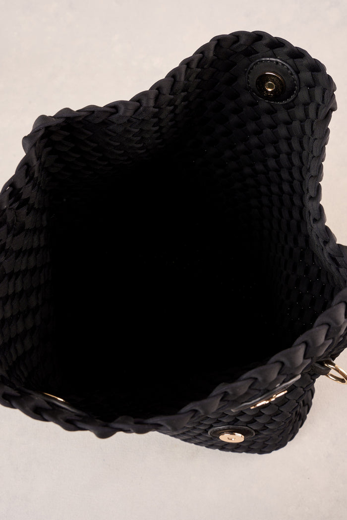Soft Woven Clutch - Black