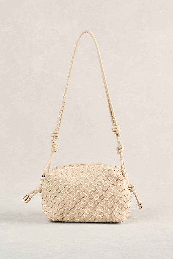 Soft Woven Crossbody - Stone
