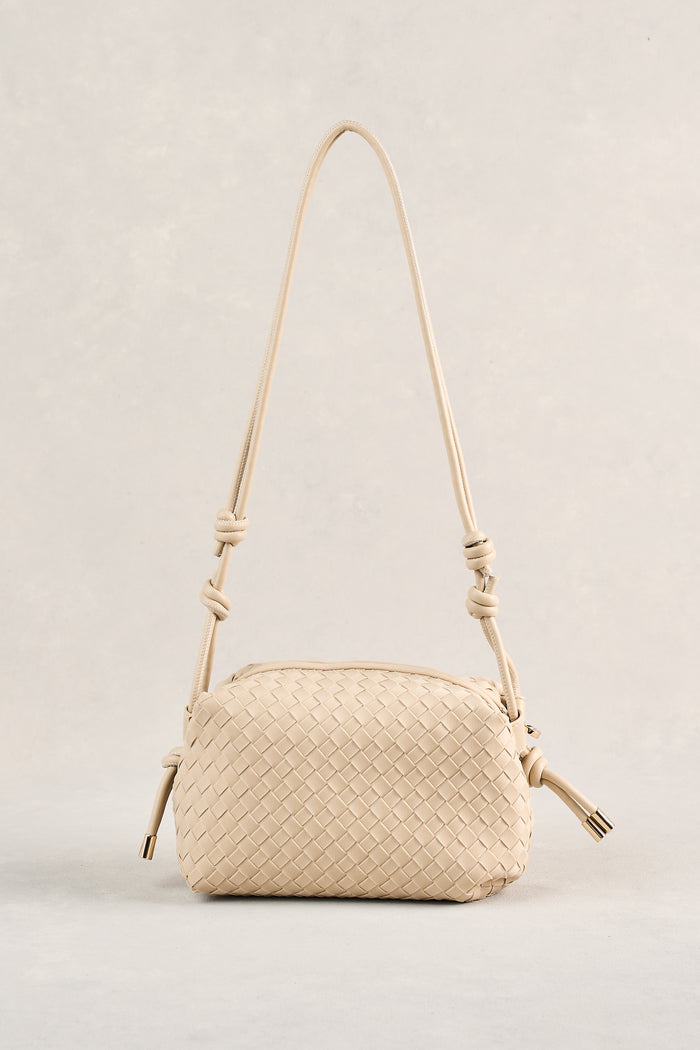 Soft Woven Crossbody - Stone