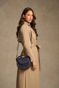 Spliced Cross Body Bag - Navy