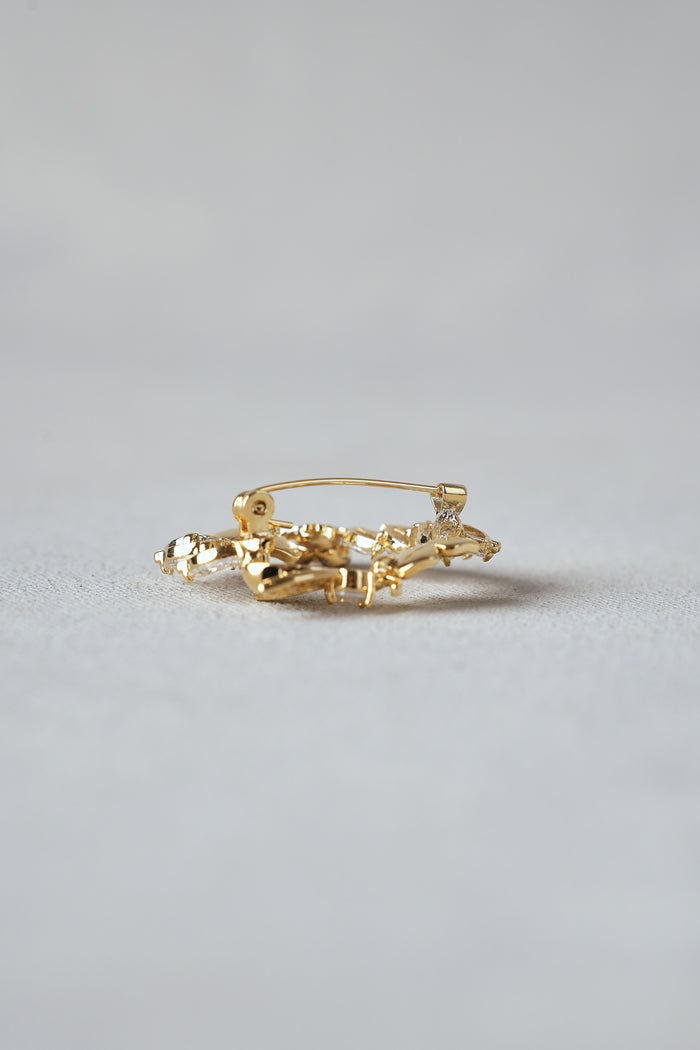 Spring Floral Brooch – Gold