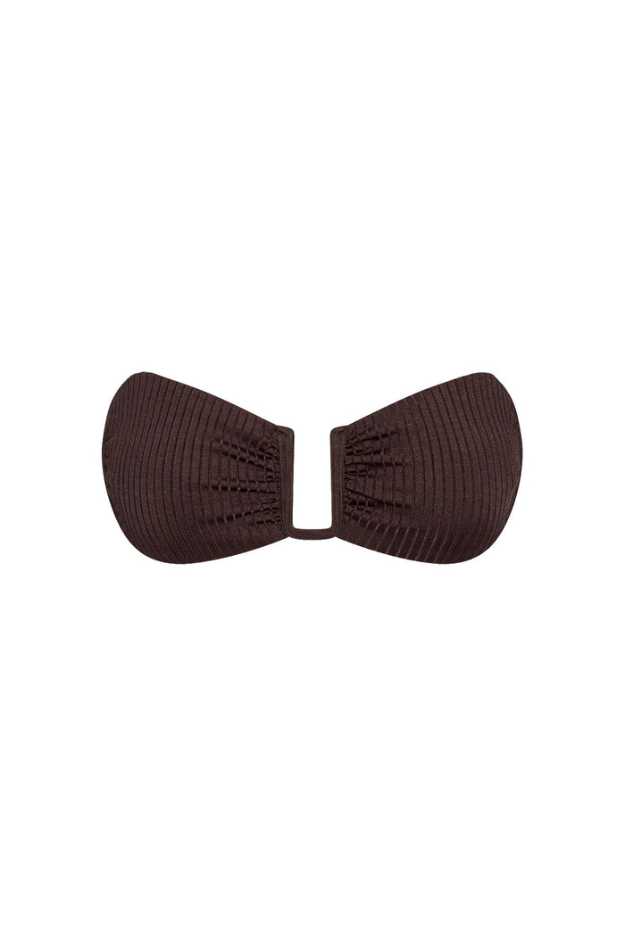 St. Martinique Bandeau - Espresso Wide Rib