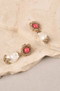 Statement Earrings - Pink