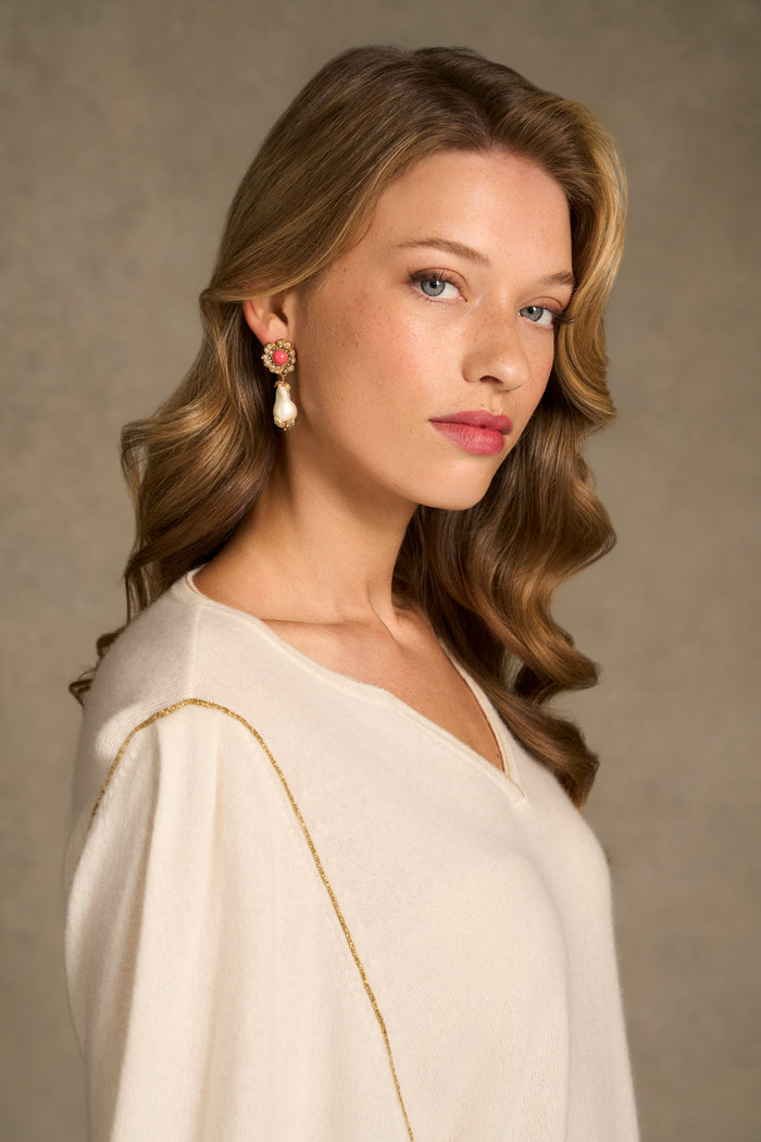 Statement Earrings - Pink