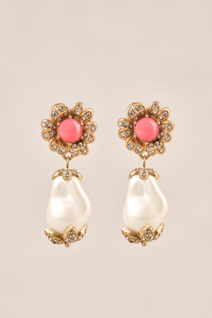 Statement Earrings - Pink