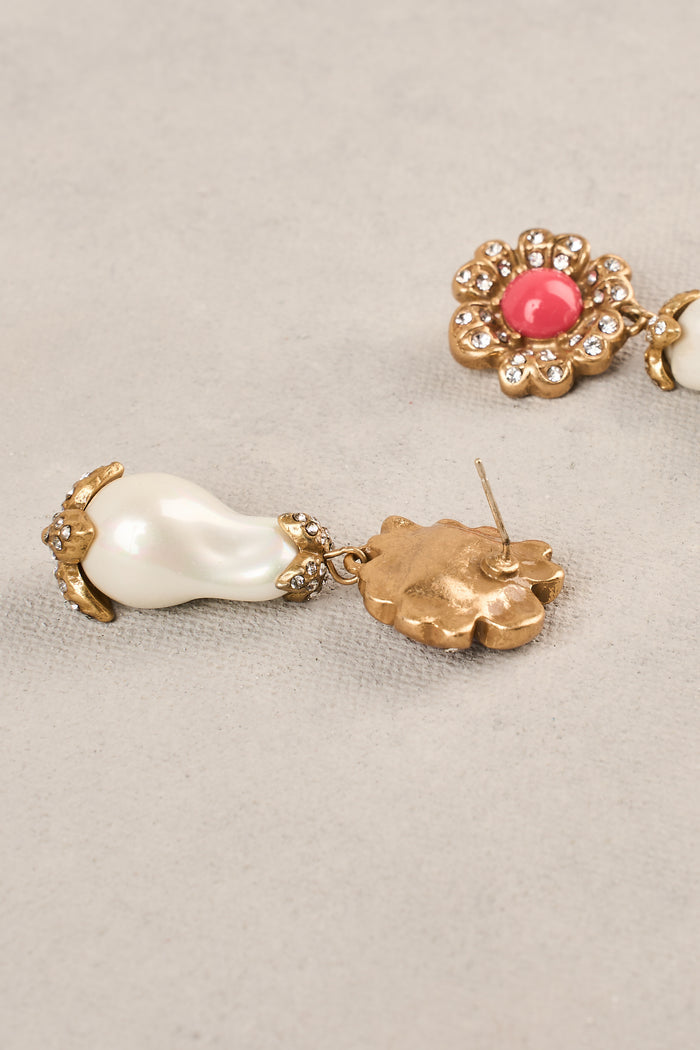 Statement Earrings - Pink